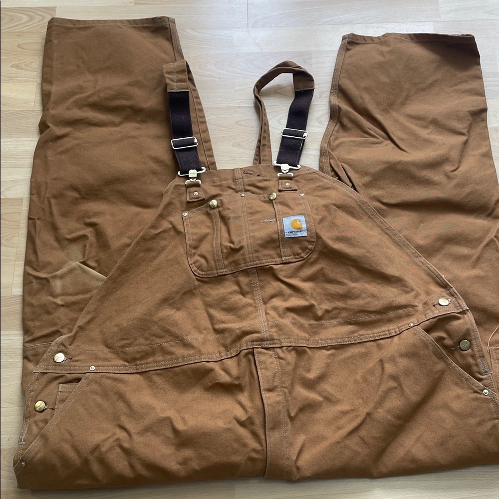 Carhartt plus sized loose fit overalls